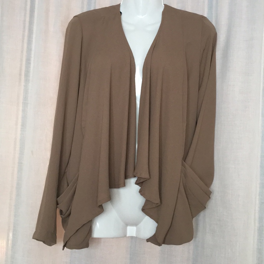 Woven cardigan
